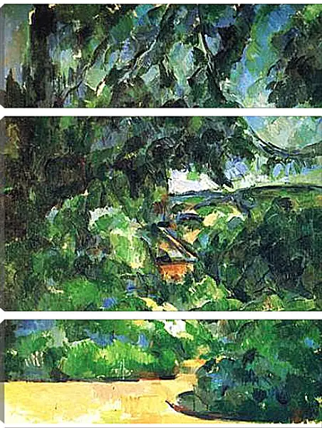 Модульная картина - Le Paysage Bleu (vers). Поль Сезанн Модульная картина - Le Paysage Bleu (vers). Поль Сезанн