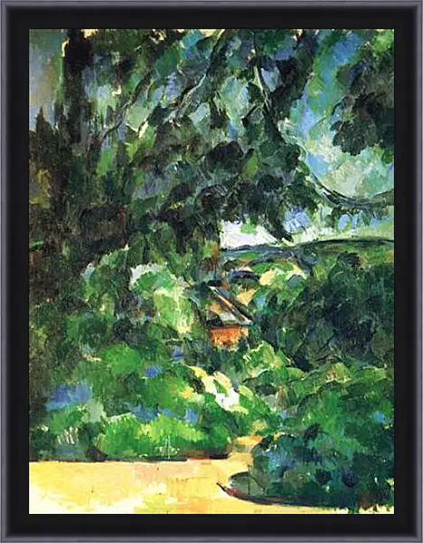 Картина в раме - Le Paysage Bleu (vers). Поль Сезанн Картина в раме - Le Paysage Bleu (vers). Поль Сезанн