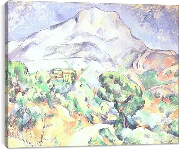 Постер на подрамнике - Montagne Sainte-Victoire au-dessus de la route du Tholonet (vers). Поль Сезанн Постер на подрамнике - Montagne Sainte-Victoire au-dessus de la route du Tholonet (vers). Поль Сезанн