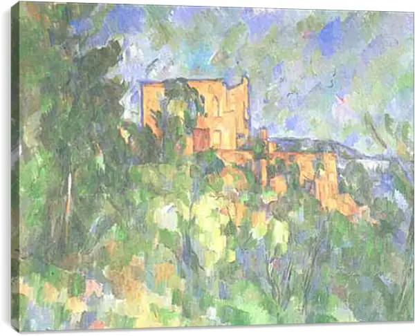 Постер на подрамнике - Chateau Noir (vers). Поль Сезанн Постер на подрамнике - Chateau Noir (vers). Поль Сезанн