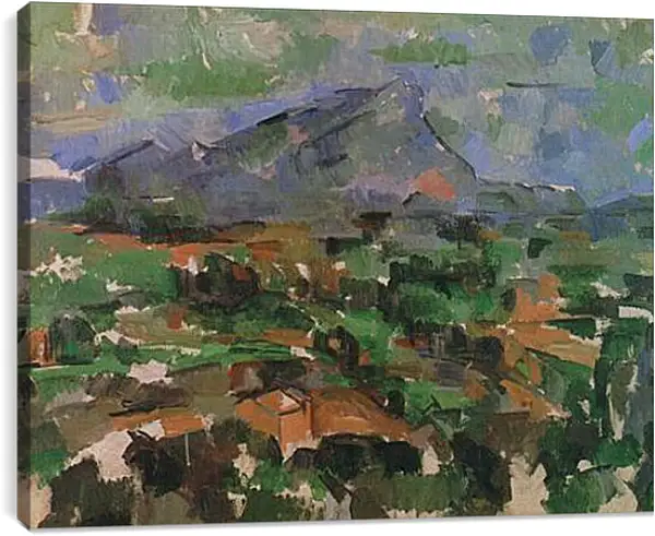 Постер на подрамнике - La Montagne Sainte-Victoire (4). Поль Сезанн Постер на подрамнике - La Montagne Sainte-Victoire (4). Поль Сезанн