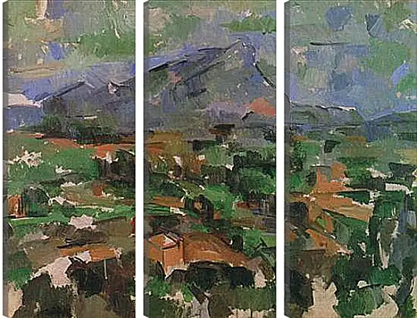 Модульная картина - La Montagne Sainte-Victoire (4). Поль Сезанн Модульная картина - La Montagne Sainte-Victoire (4). Поль Сезанн