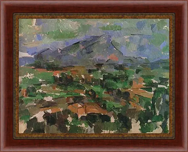 Картина в раме - La Montagne Sainte-Victoire (4). Поль Сезанн Картина в раме - La Montagne Sainte-Victoire (4). Поль Сезанн