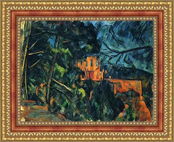 Картина в раме - Le Chateau Noir (vers). Поль Сезанн Картина в раме - Le Chateau Noir (vers). Поль Сезанн