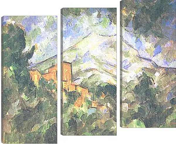 Модульная картина - Chateau devant la Sainte-Victoire (vers). Поль Сезанн Модульная картина - Chateau devant la Sainte-Victoire (vers). Поль Сезанн