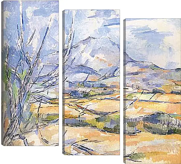 Модульная картина - La montagne Sainte-Victoire (3). Поль Сезанн Модульная картина - La montagne Sainte-Victoire (3). Поль Сезанн