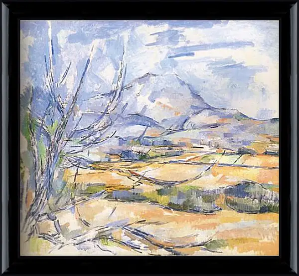 Картина в раме - La montagne Sainte-Victoire (3). Поль Сезанн Картина в раме - La montagne Sainte-Victoire (3). Поль Сезанн