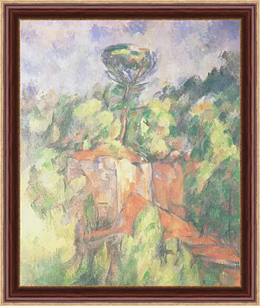 Картина в раме - La Carriere Bibemus (vers). Поль Сезанн Картина в раме - La Carriere Bibemus (vers). Поль Сезанн