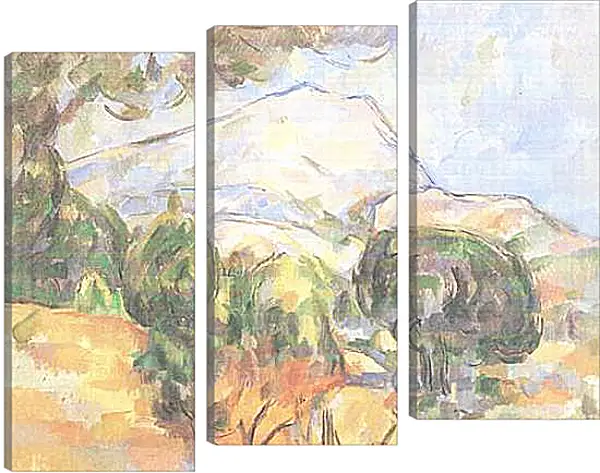 Модульная картина - La Montagne Sainte-Victoire (2). Поль Сезанн Модульная картина - La Montagne Sainte-Victoire (2). Поль Сезанн