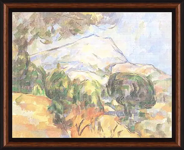 Картина в раме - La Montagne Sainte-Victoire (2). Поль Сезанн Картина в раме - La Montagne Sainte-Victoire (2). Поль Сезанн