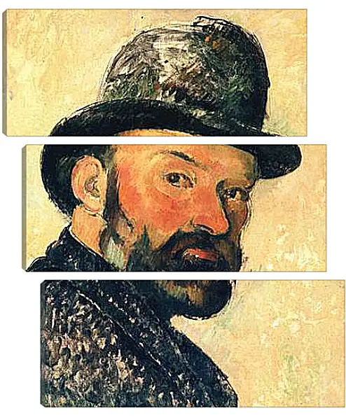 Модульная картина - Autoportrait au Melon (vers). Поль Сезанн Модульная картина - Autoportrait au Melon (vers). Поль Сезанн