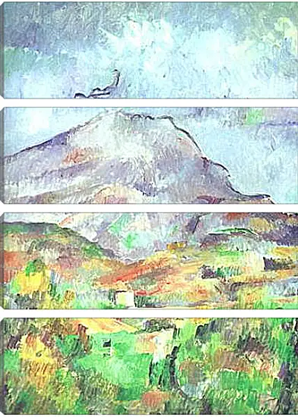 Модульная картина - La Montagne Sainte-Victoire Detail (vers). Поль Сезанн Модульная картина - La Montagne Sainte-Victoire Detail (vers). Поль Сезанн