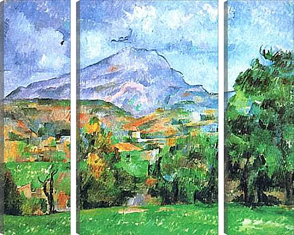 Модульная картина - La Montagne Sainte-Victoire (1). Поль Сезанн Модульная картина - La Montagne Sainte-Victoire (1). Поль Сезанн