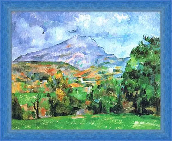 Картина в раме - La Montagne Sainte-Victoire (1). Поль Сезанн Картина в раме - La Montagne Sainte-Victoire (1). Поль Сезанн