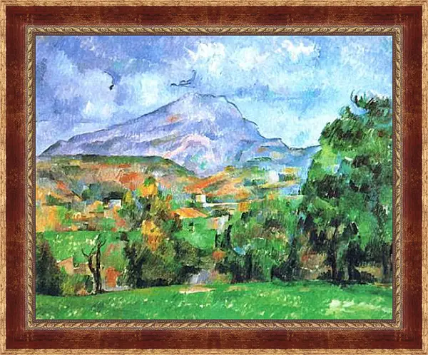 Картина в раме - La Montagne Sainte-Victoire (1). Поль Сезанн Картина в раме - La Montagne Sainte-Victoire (1). Поль Сезанн