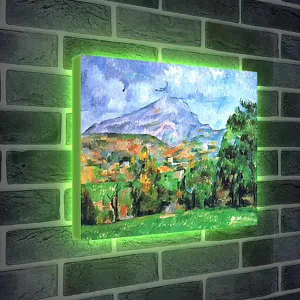 Лайтбокс световая панель - La Montagne Sainte-Victoire (1). Поль Сезанн Лайтбокс световая панель - La Montagne Sainte-Victoire (1). Поль Сезанн