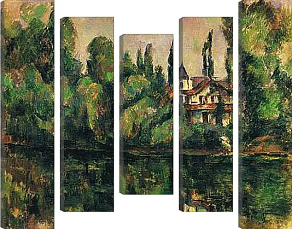 Модульная картина - Les Bords de Marne (vers). Поль Сезанн Модульная картина - Les Bords de Marne (vers). Поль Сезанн
