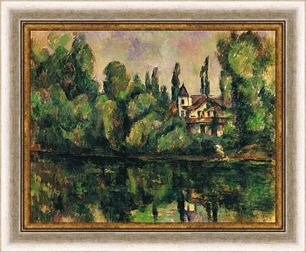 Картина в раме - Les Bords de Marne (vers). Поль Сезанн Картина в раме - Les Bords de Marne (vers). Поль Сезанн