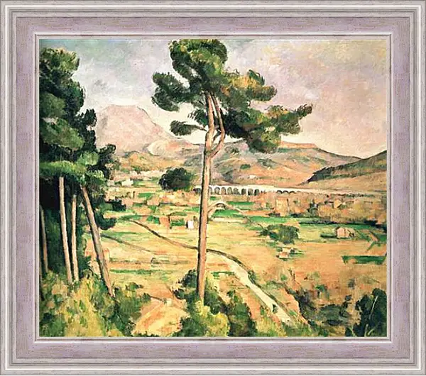 Картина в раме - La Montagne Sainte-Victoire, vue de Montbriand. Поль Сезанн Картина в раме - La Montagne Sainte-Victoire, vue de Montbriand. Поль Сезанн