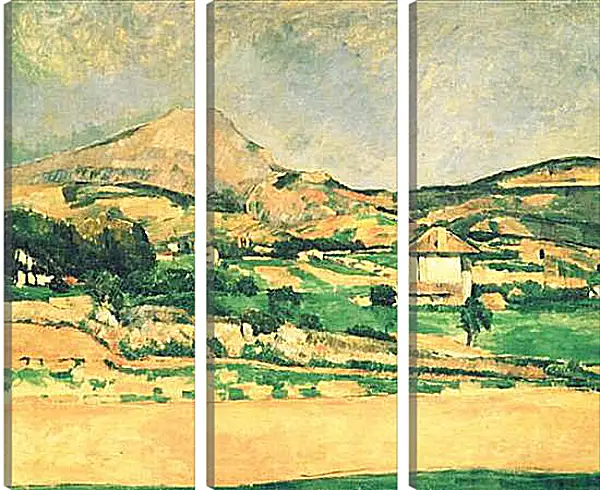 Модульная картина - Вид на гору Сент-Виктуар из рощи в Шато-Нуар. Paysage de la montagne Sainte-Victoire. Поль Сезанн Модульная картина - Вид на гору Сент-Виктуар из рощи в Шато-Нуар. Paysage de la montagne Sainte-Victoire. Поль Сезанн