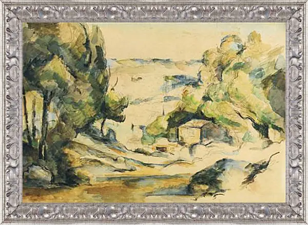 Картина в раме - Paysage en Provence. Поль Сезанн Картина в раме - Paysage en Provence. Поль Сезанн