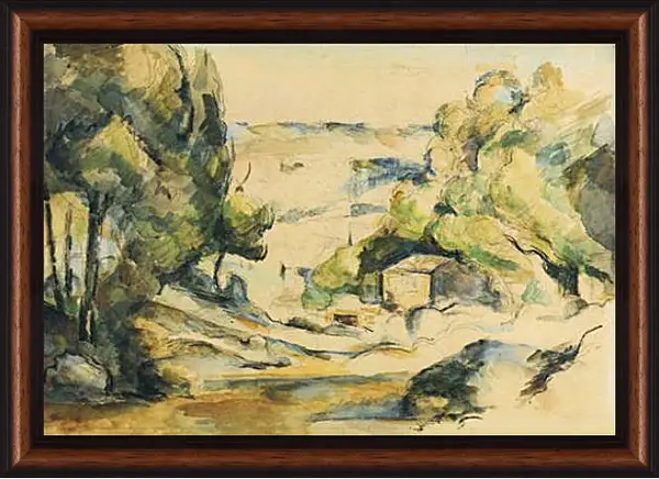Картина в раме - Paysage en Provence. Поль Сезанн Картина в раме - Paysage en Provence. Поль Сезанн