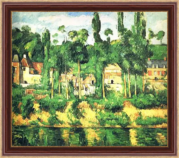 Картина в раме - Le chateau de Medan. Поль Сезанн Картина в раме - Le chateau de Medan. Поль Сезанн