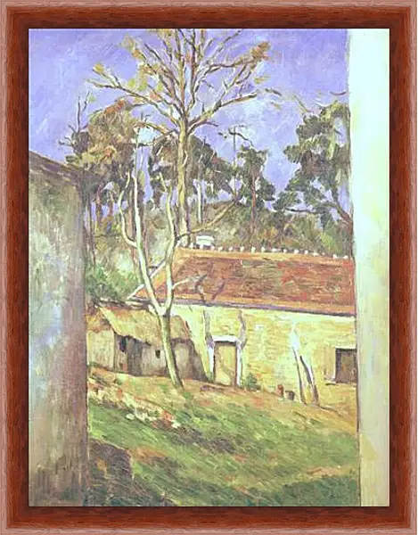Картина в раме - Cour de Ferme a Auvers. Поль Сезанн Картина в раме - Cour de Ferme a Auvers. Поль Сезанн