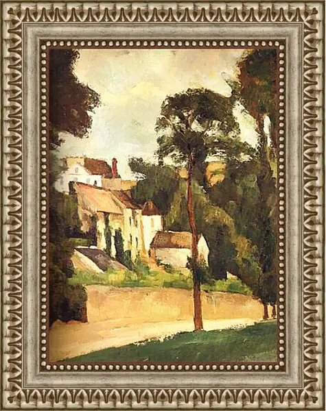 Картина в раме - La Route a Pontoise, le Clos des Mathurins Detail. Поль Сезанн Картина в раме - La Route a Pontoise, le Clos des Mathurins Detail. Поль Сезанн