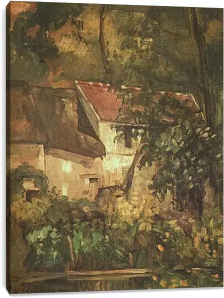 Постер на подрамнике - Maison du Pere Lacroix. Поль Сезанн Постер на подрамнике - Maison du Pere Lacroix. Поль Сезанн