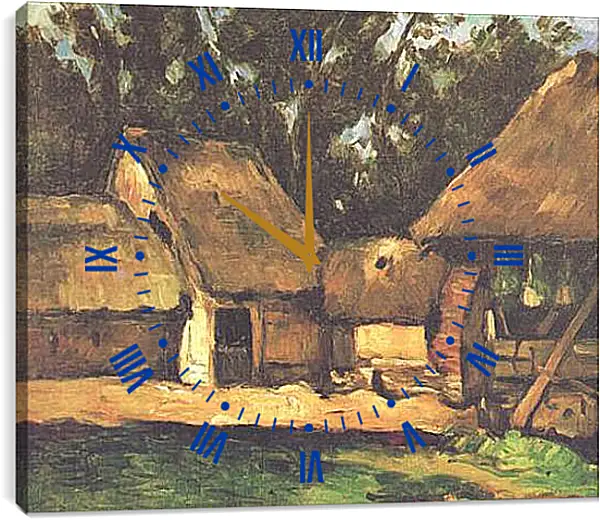 Часы картина - Le Moulin a Huile. Поль Сезанн Часы картина - Le Moulin a Huile. Поль Сезанн