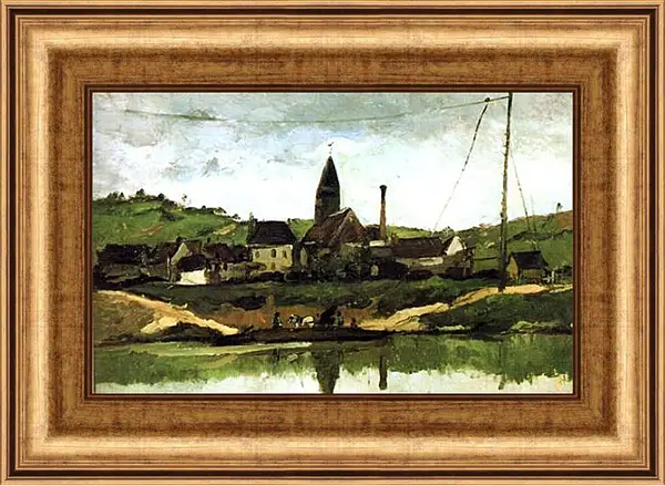 Картина в раме - Vue de Bonnieres. Поль Сезанн Картина в раме - Vue de Bonnieres. Поль Сезанн