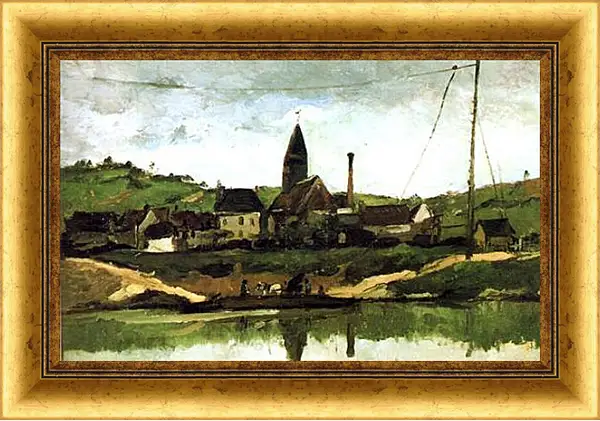 Картина в раме - Vue de Bonnieres. Поль Сезанн Картина в раме - Vue de Bonnieres. Поль Сезанн
