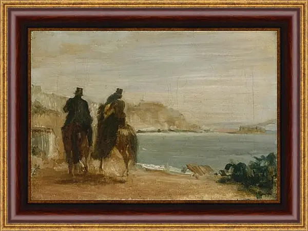 Картина в раме - Promenade beside the Sea. Эдгар Дега Картина в раме - Promenade beside the Sea. Эдгар Дега