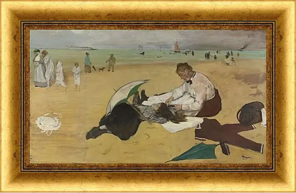 Картина в раме - Beach Scene. Эдгар Дега Картина в раме - Beach Scene. Эдгар Дега
