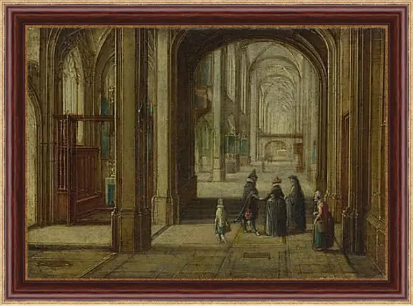 Картина в раме - The Interior of a Gothic Church looking East. Стенвейк Хармен Ван Картина в раме - The Interior of a Gothic Church looking East. Стенвейк Хармен Ван