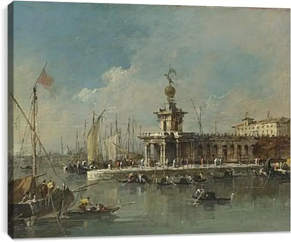 Постер на подрамнике - The Punta della Dogana. Франческо Гварди Постер на подрамнике - The Punta della Dogana. Франческо Гварди