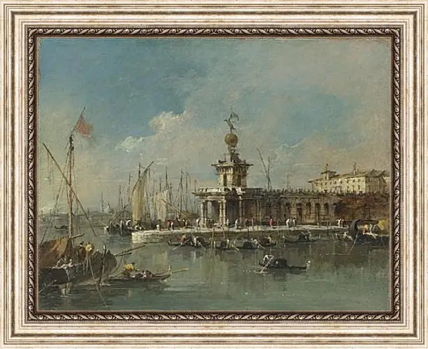 Картина в раме - The Punta della Dogana. Франческо Гварди Картина в раме - The Punta della Dogana. Франческо Гварди