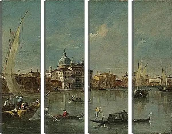 Модульная картина - The Giudecca with the Zitelle. Франческо Гварди Модульная картина - The Giudecca with the Zitelle. Франческо Гварди