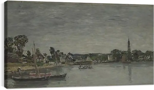 Постер на подрамнике - Hopital-Camfrout, Brittany. Эжен Буден Постер на подрамнике - Hopital-Camfrout, Brittany. Эжен Буден