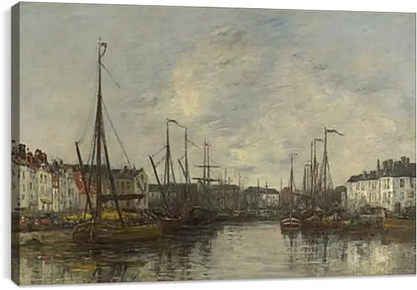 Постер на подрамнике - Brussels Harbour. Эжен Буден Постер на подрамнике - Brussels Harbour. Эжен Буден