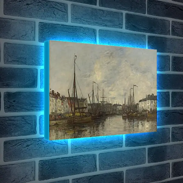 Лайтбокс световая панель - Brussels Harbour. Эжен Буден Лайтбокс световая панель - Brussels Harbour. Эжен Буден