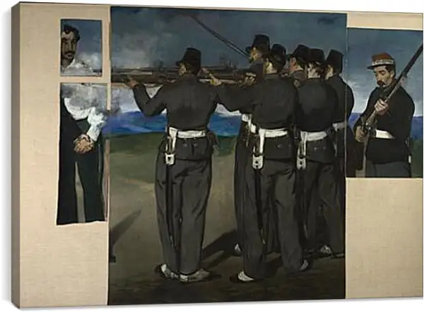 Постер на подрамнике - The Execution of Maximilian. Эдуард Мане Постер на подрамнике - The Execution of Maximilian. Эдуард Мане