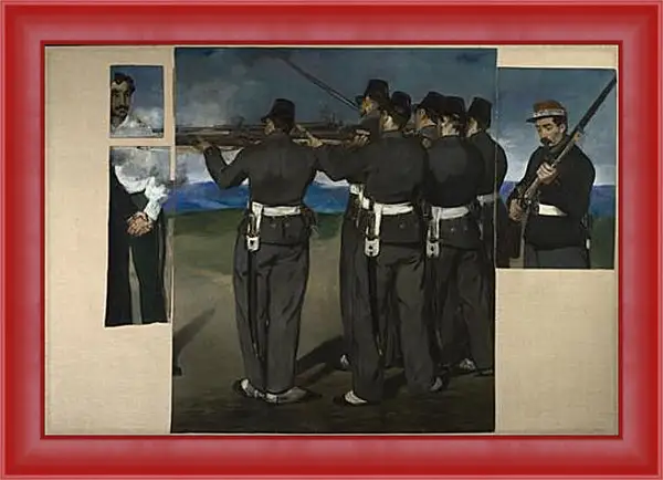 Картина в раме - The Execution of Maximilian. Эдуард Мане Картина в раме - The Execution of Maximilian. Эдуард Мане