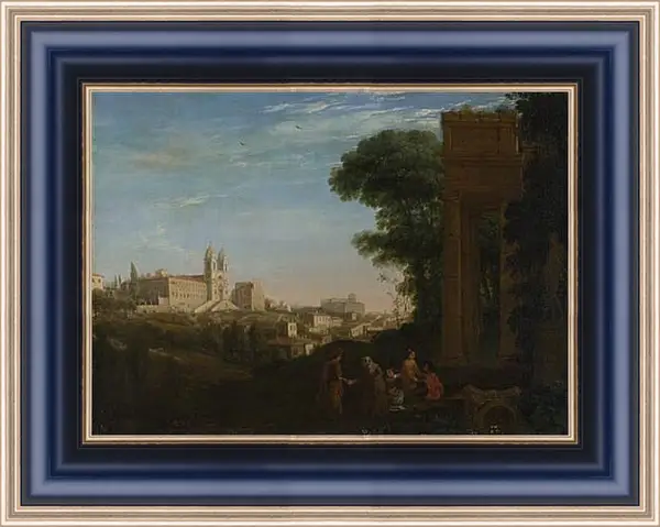 Картина в раме - A View in Rome. Лоррен Клод Картина в раме - A View in Rome. Лоррен Клод