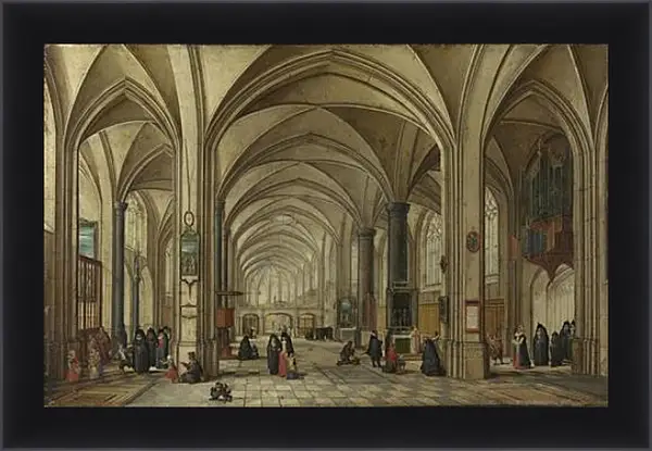 Картина в раме - The Interior of a Gothic Church looking East 1. Стенвейк Хармен Ван Картина в раме - The Interior of a Gothic Church looking East 1. Стенвейк Хармен Ван