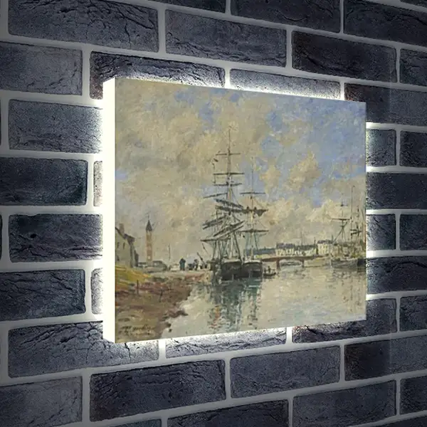 Лайтбокс световая панель - Deauville Harbour. Эжен Буден Лайтбокс световая панель - Deauville Harbour. Эжен Буден