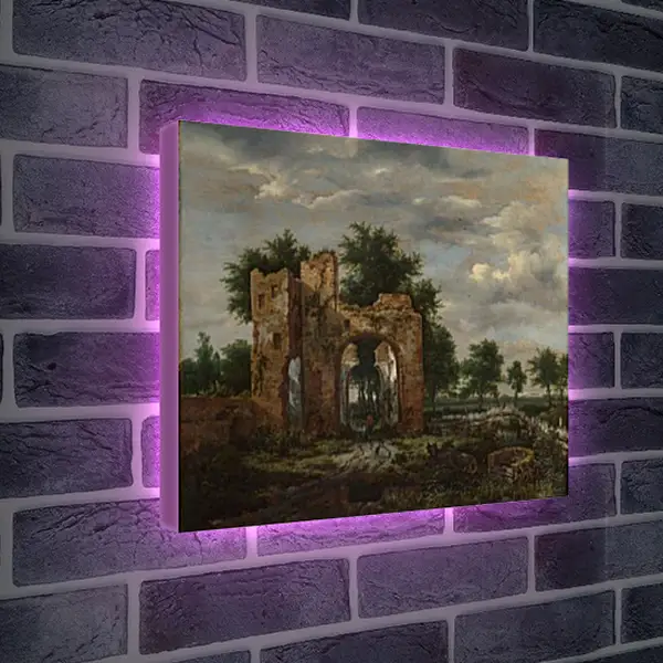 Лайтбокс световая панель - A Ruined Castle Gateway. Якоб ван Рейсдал Лайтбокс световая панель - A Ruined Castle Gateway. Якоб ван Рейсдал