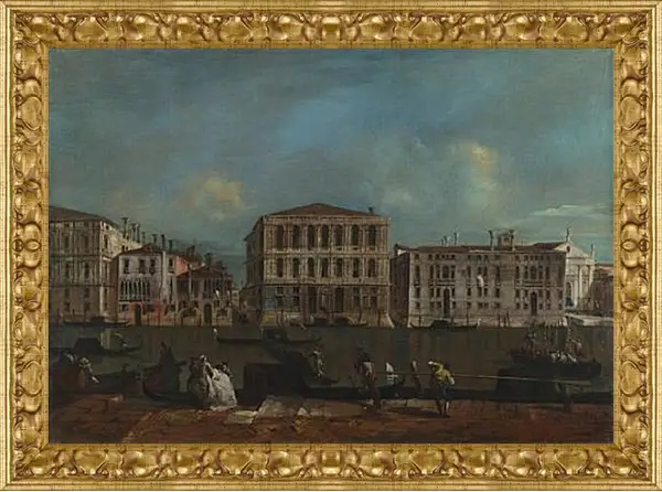 Картина в раме - The Grand Canal with Palazzo Pesaro. Франческо Гварди Картина в раме - The Grand Canal with Palazzo Pesaro. Франческо Гварди