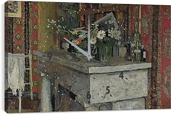 Часы картина - The Mantelpiece (La Cheminee) Эдуар Вюйар Часы картина - The Mantelpiece (La Cheminee) Эдуар Вюйар